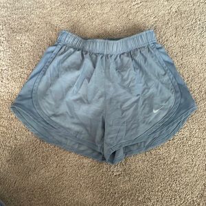 blue athletic shorts